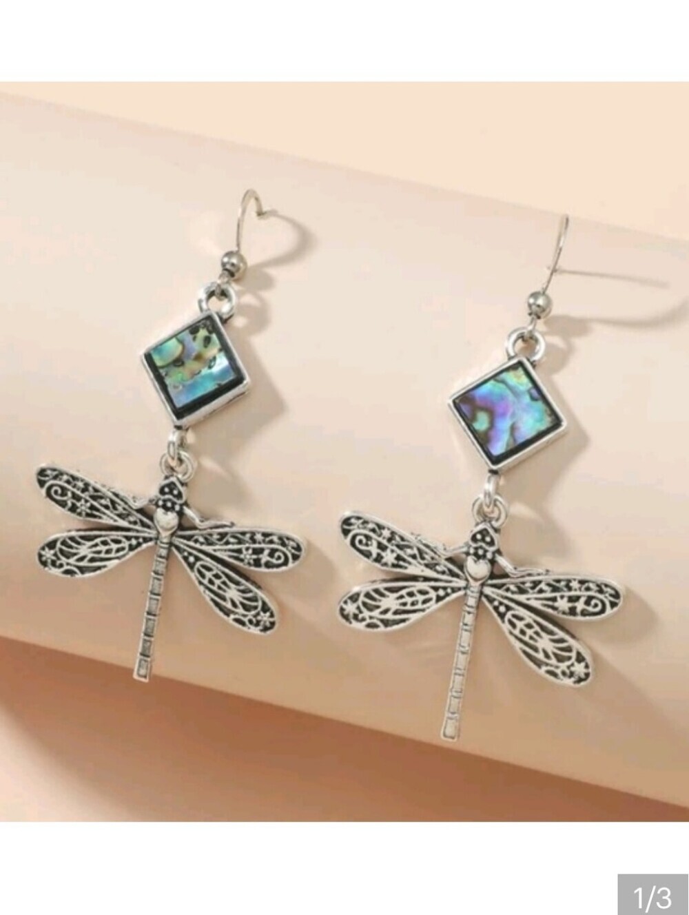 ✨3 FOR $28✨🆕  DRAGONFLY MOSAIC DROP EARRINGS